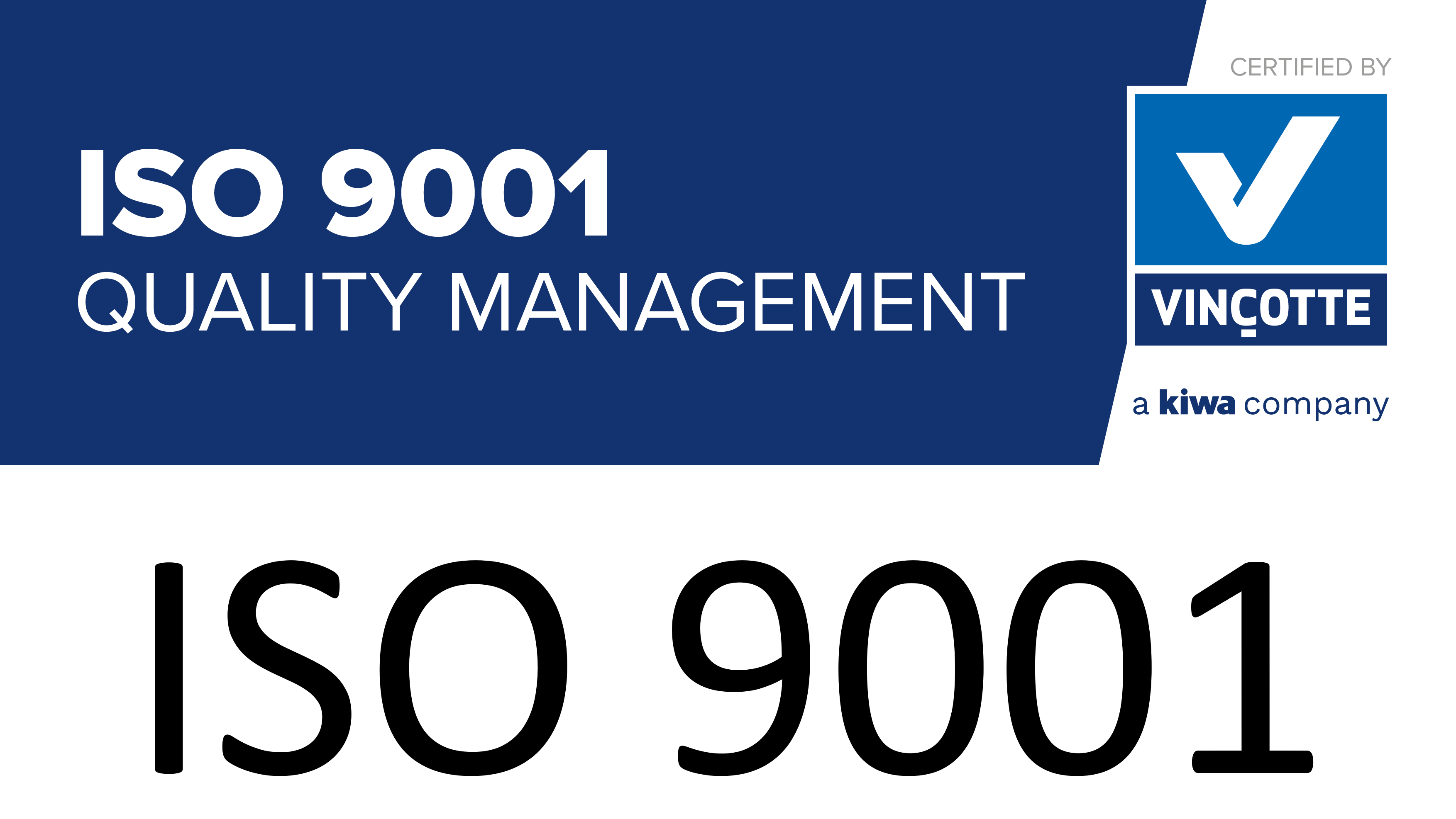 Vinçotte ISO 9001-certificaat